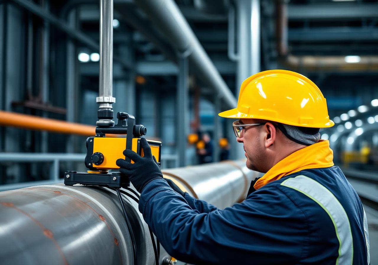 Industrial inspection in progress